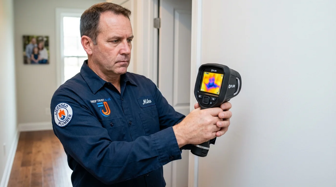 Thermal imaging leak detection by Johns Plumbing LLC in Saint Anne
